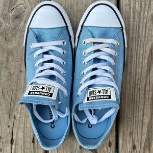 Converse Chuck Taylor All Star Lo Sneaker - blue glitter w8